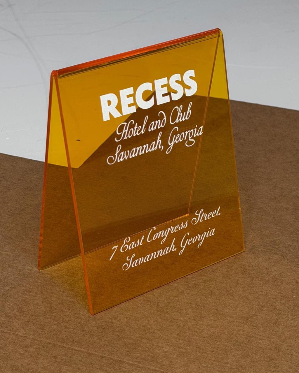 Custom Table Sign · 12 × 15 cm