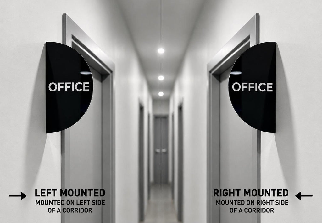 Custom Door Sign · Half-round