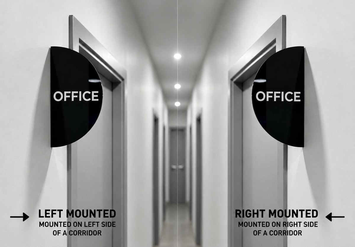 Custom Door Sign · Half-round