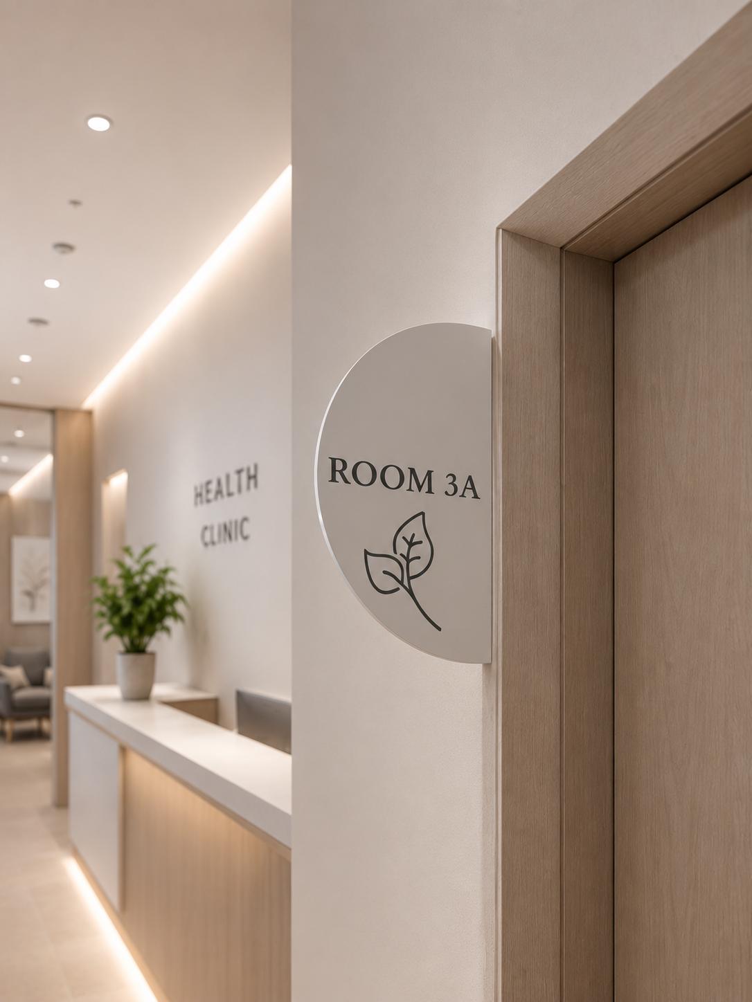 Custom Door Sign · Half-round