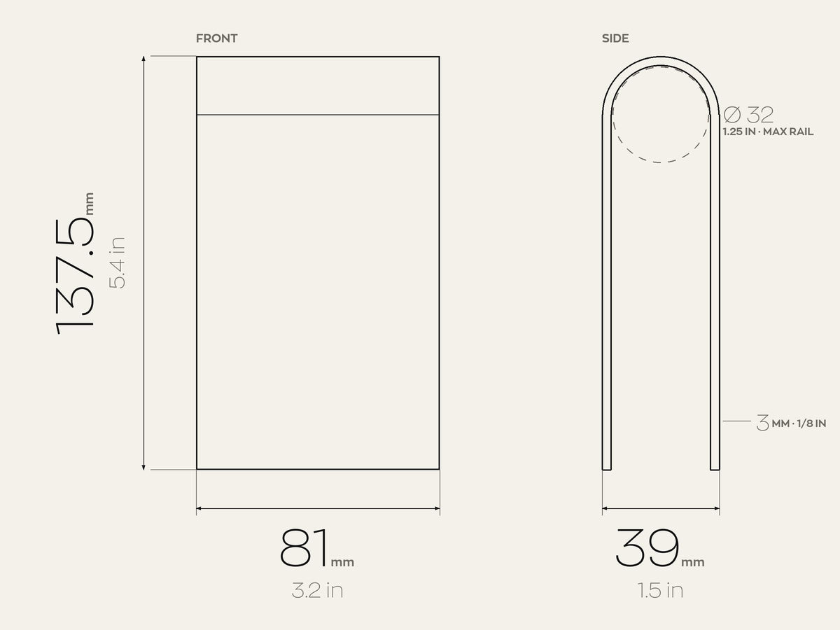 Custom Closet Dividers · 10 × 20 cm