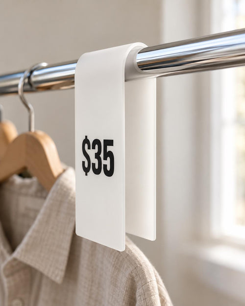 Clothing Rack Sign · 10 × 20 cm